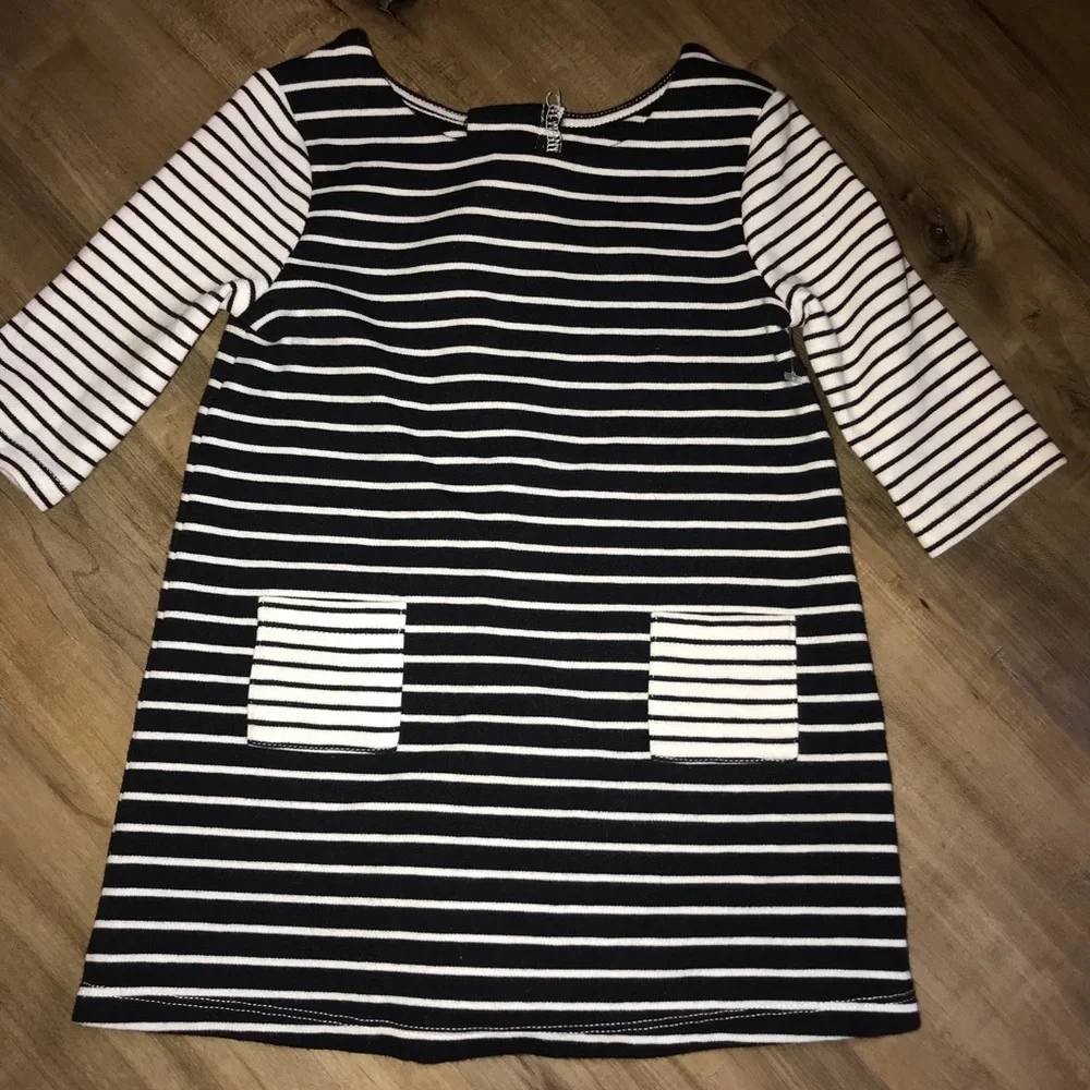 OshKosh Mod Baby Dress Striped Zipper Back